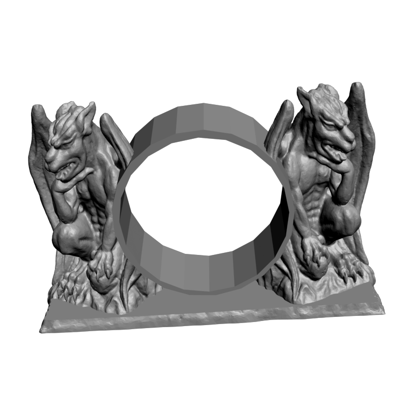 картинка Часы Горгульи P3-181 3D-STL.COM