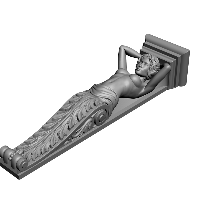 картинка Кронштейн резной D9-198 3D-STL.COM