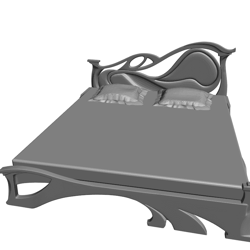 картинка Кровать M4-003 3D-STL.COM