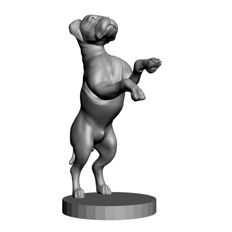 картинка Бульдог Стоя F1-187 3D-STL.COM