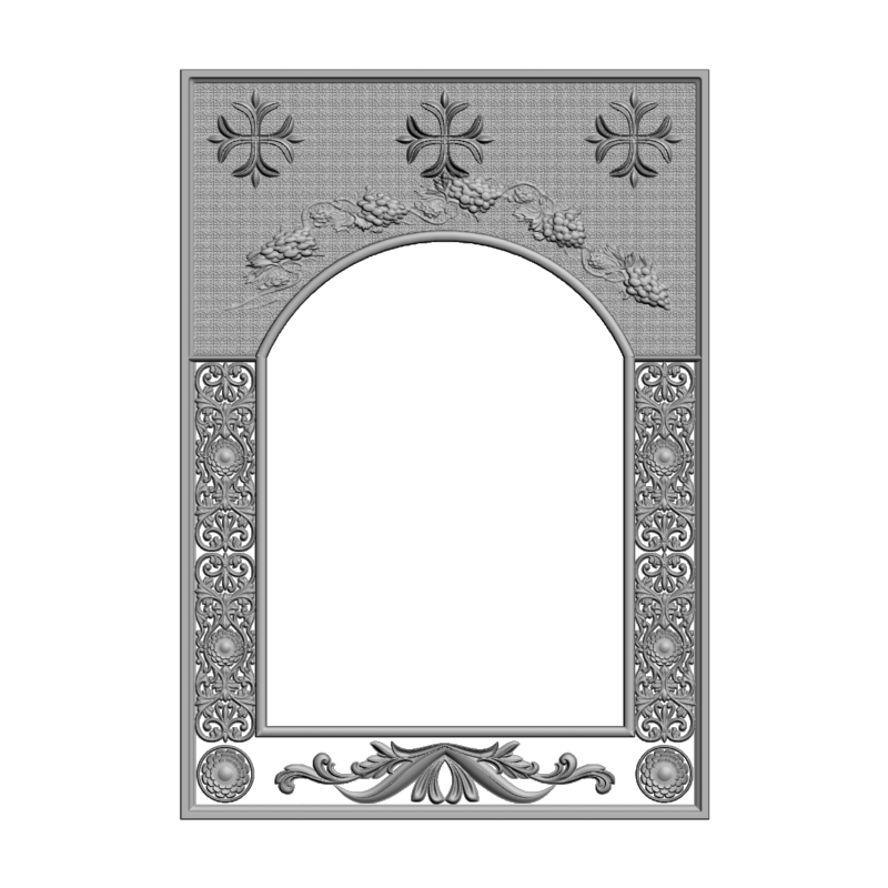 картинка Рамка резная D14-610 3D-STL.COM