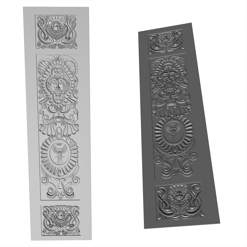 картинка Дверь резная H3-040 3D-STL.COM