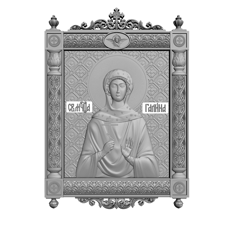 картинка Святая Мученица Галина V3-292 3D-STL.COM
