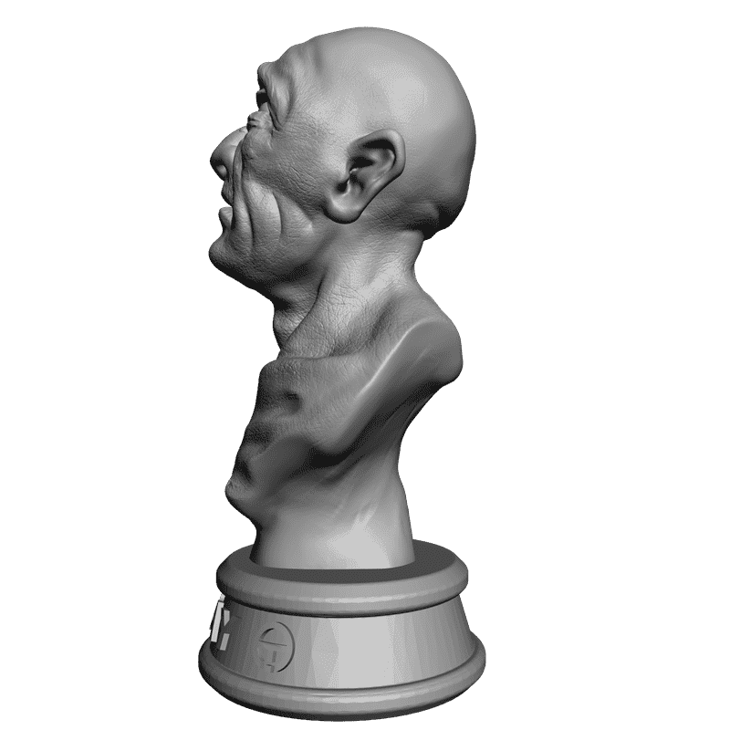 картинка Старик во время молитвы L2-022 3D-STL.COM