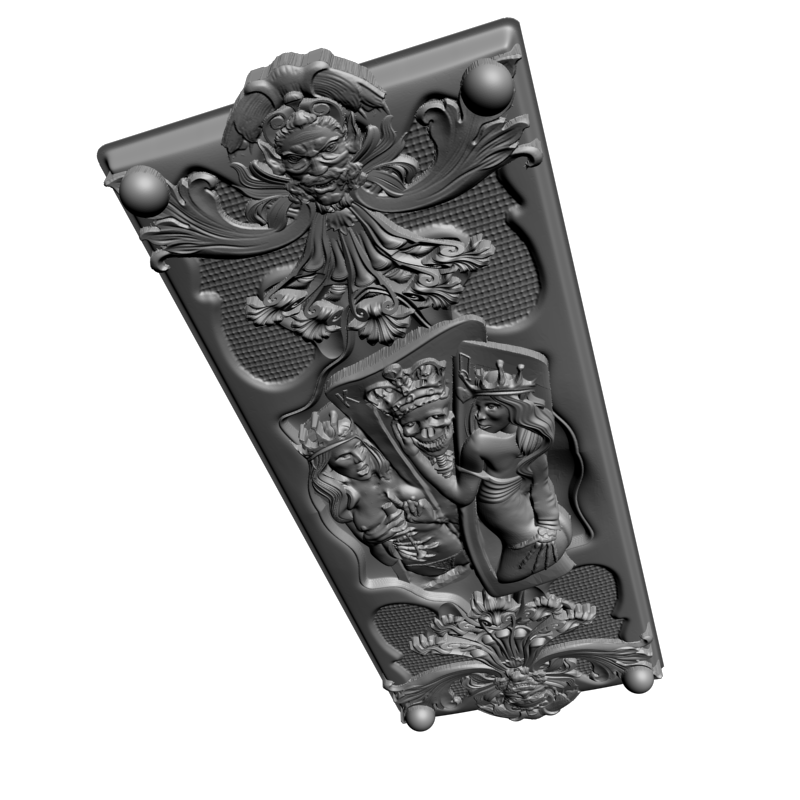 картинка Нарды с черепом PI2-110 3D-STL.COM