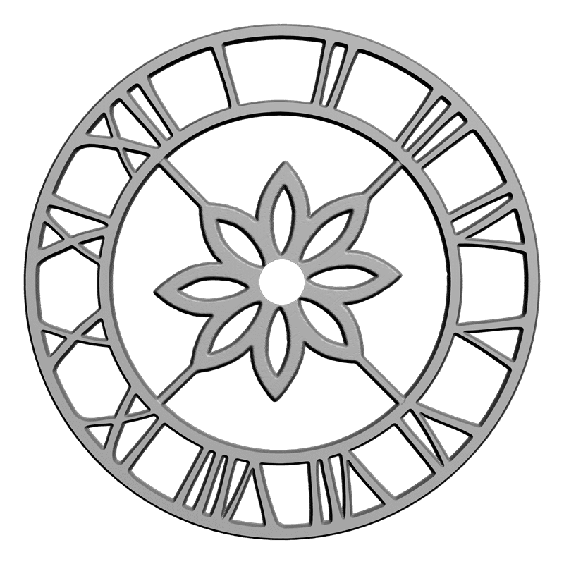 картинка Часы Египетская Кошка 2 Детали P3-045 3D-STL.COM