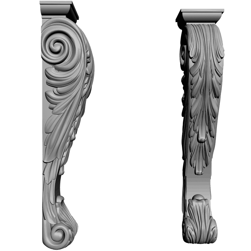 картинка Кронштейн резной D9-104 3D-STL.COM