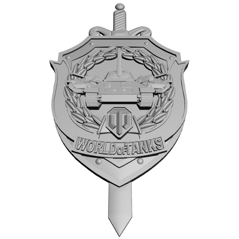 картинка Gerb World of Tanks RG3-074 3D-STL.COM