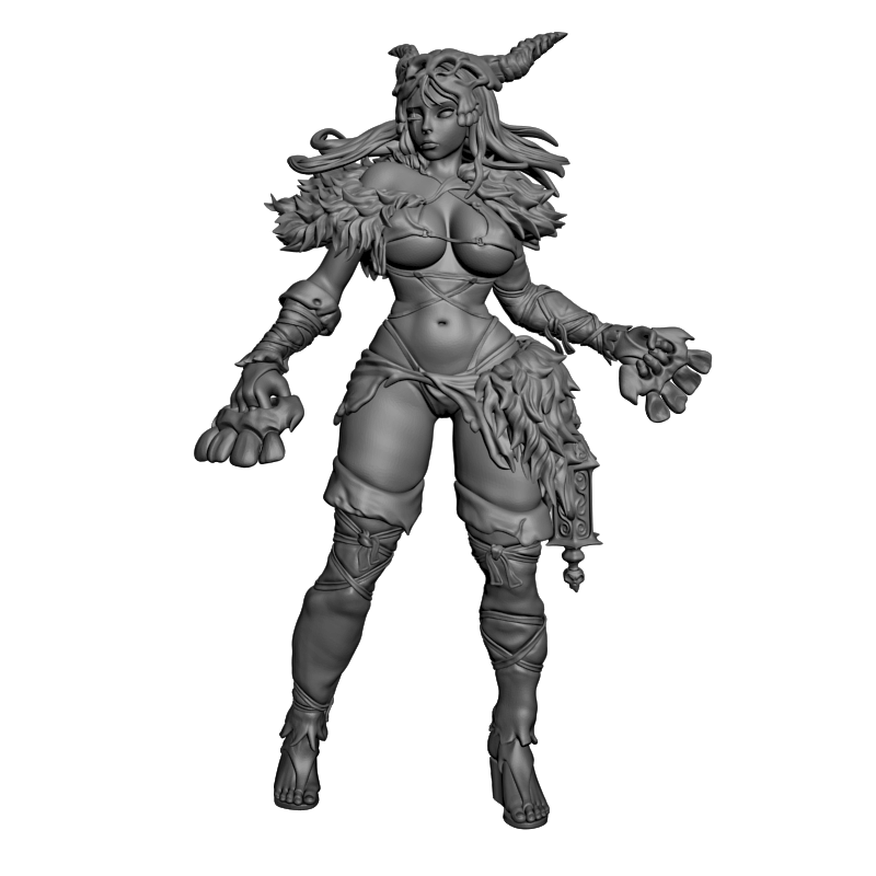 картинка КДМ - первобытная охотница - Гектор Моран PI1-446 3D-STL.COM
