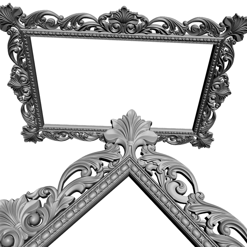 картинка Рамка резная D14-126 3D-STL.COM