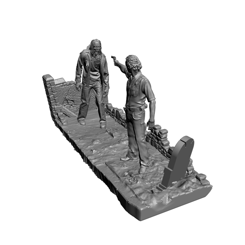 картинка Диарама ходячих мертвецов L3-334 3D-STL.COM