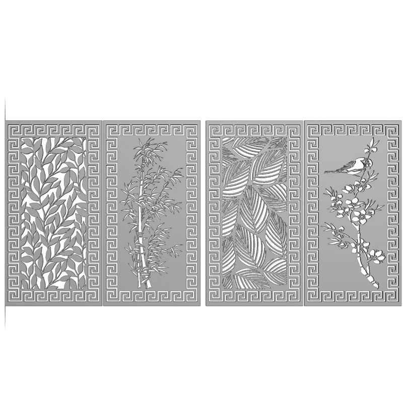 картинка Решётка декоративная Набор D15-023 3D-STL.COM