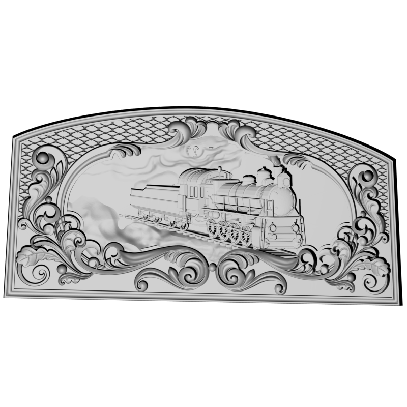 картинка Нарды Поезд PI2-092 3D-STL.COM