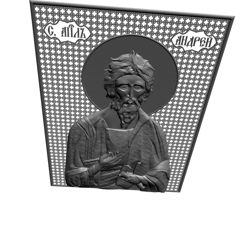 картинка Святой апостол Андрей Первозваный V3-200 3D-STL.COM