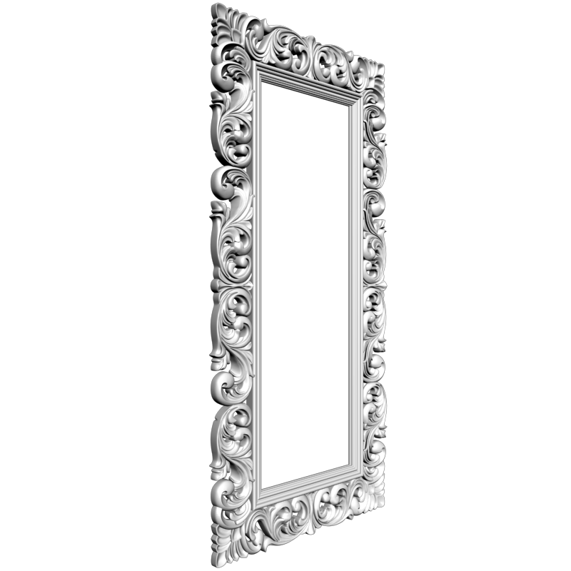 картинка Рама прямоугольная резная D14-385 3D-STL.COM