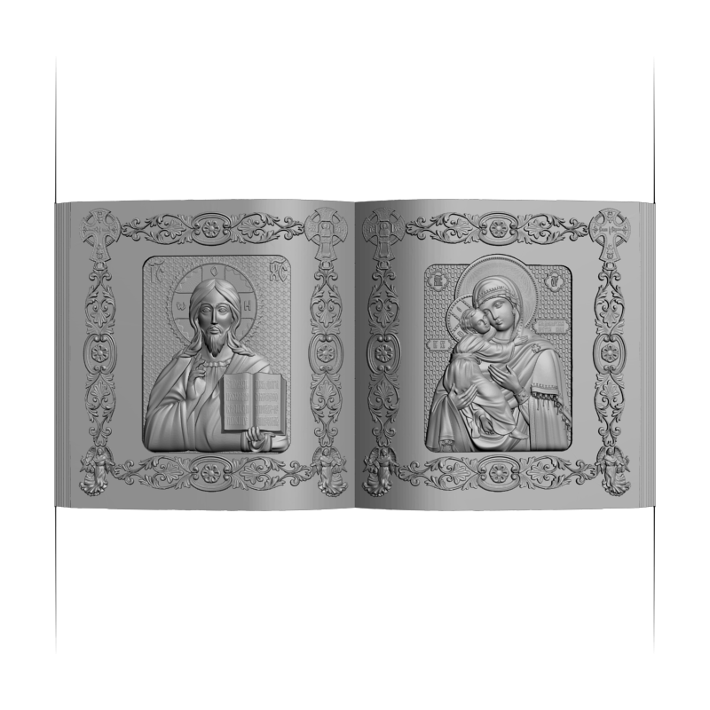 картинка Диптих книга V3-389 3D-STL.COM