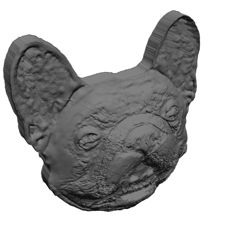 картинка Французский бульдог F1-133 3D-STL.COM