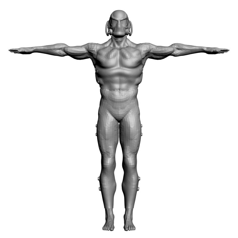 картинка Персонаж Шлем Жилет Штаны PI1-236 3D-STL.COM