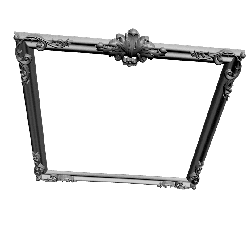 картинка Квадратная рама резная D14-182 3D-STL.COM