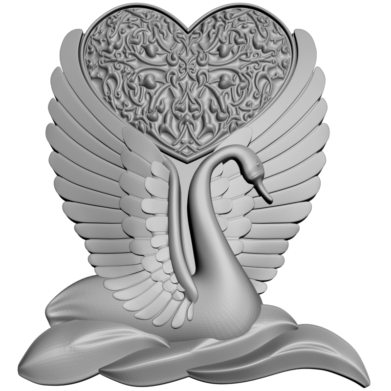картинка Лебединая верность P4-404 3D-STL.COM