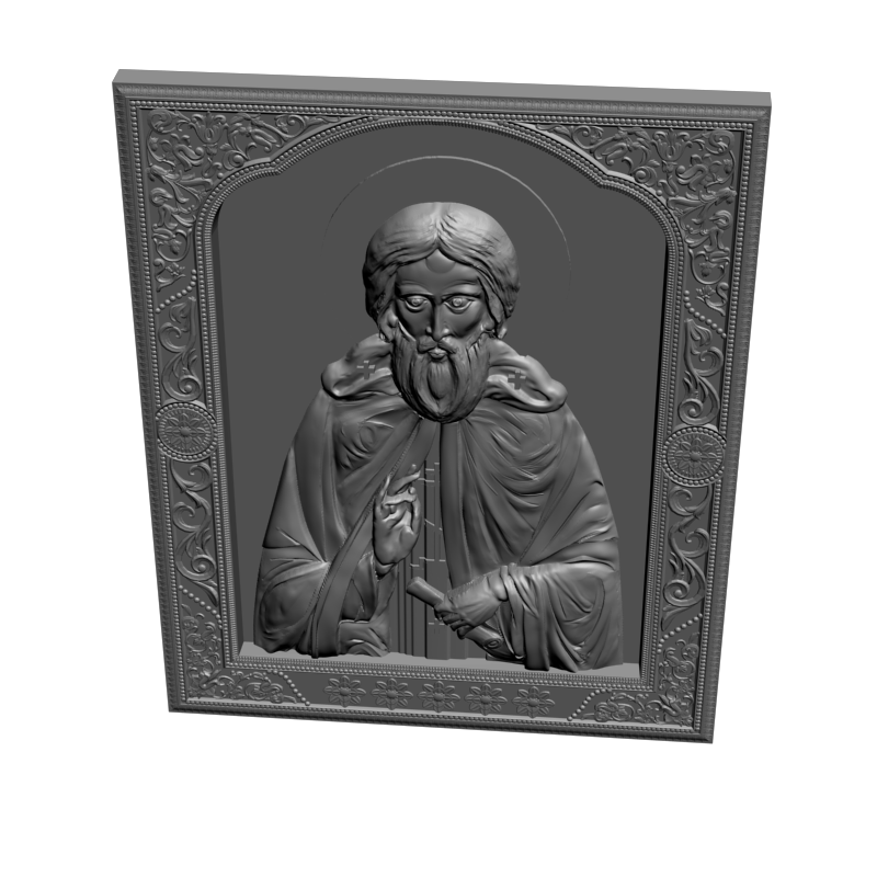 картинка Святой Сергий V3-410 3D-STL.COM