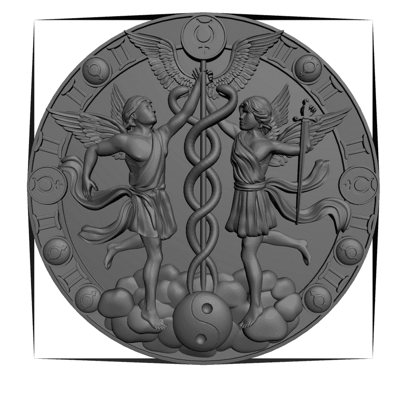 картинка Близнецы P1-001 3D-STL.COM