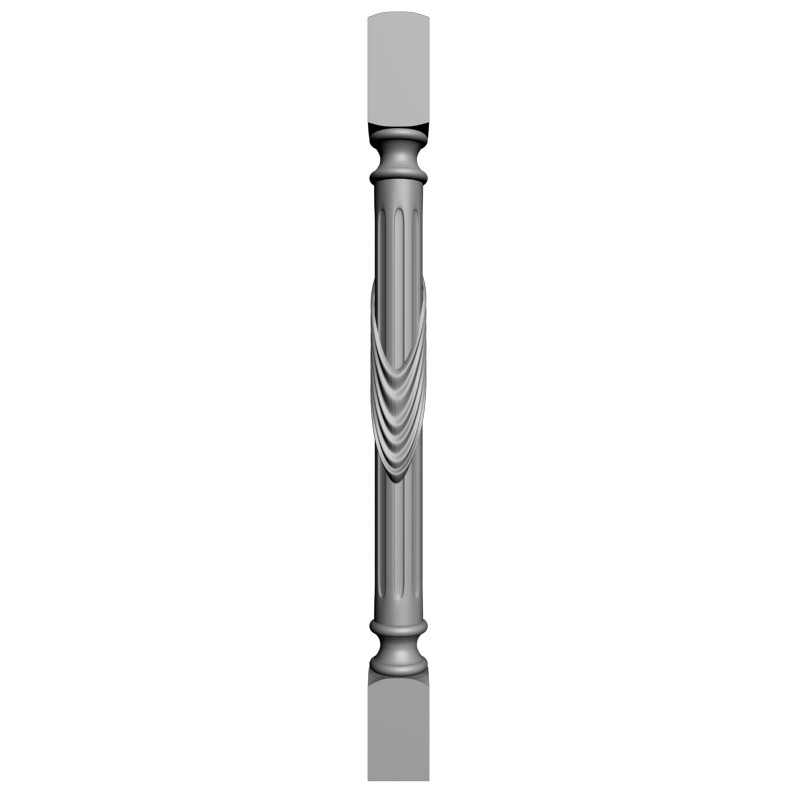 картинка Столб с зановеской без шишки D17-074 3D-STL.COM