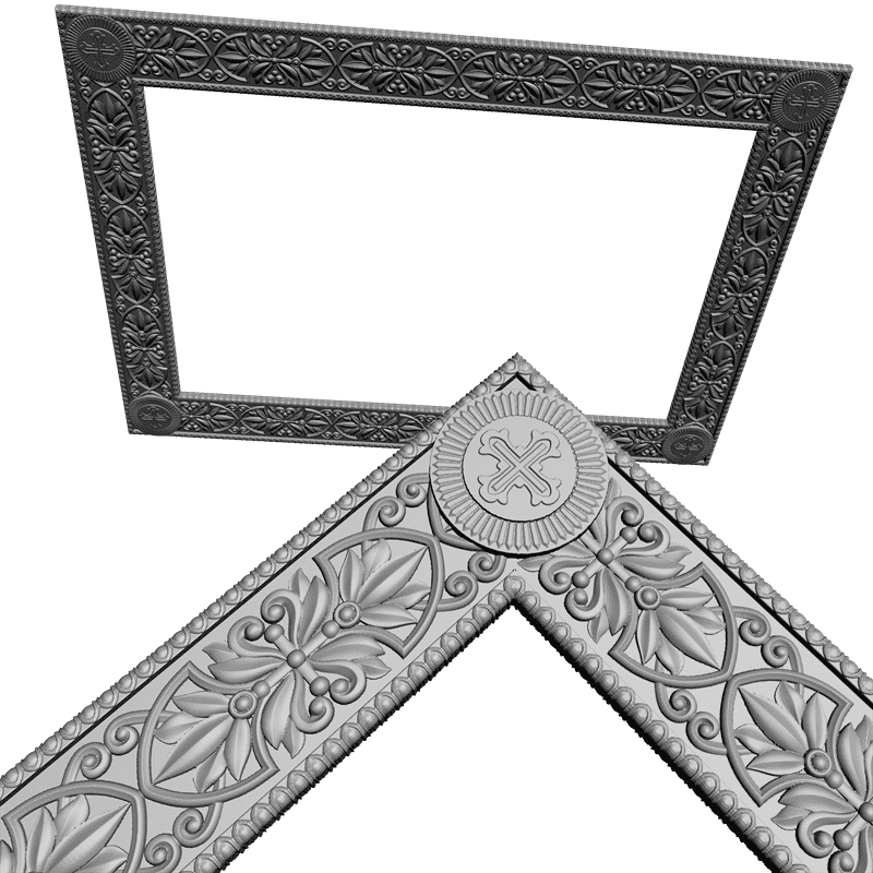 картинка Рамка под картину D14-156 3D-STL.COM