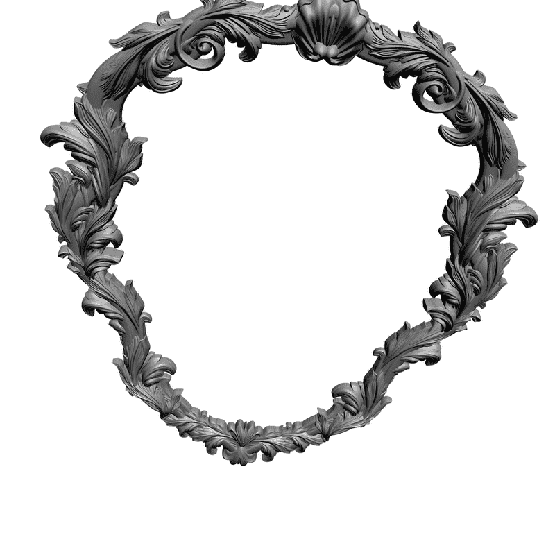 картинка Рамка резная D14-002 3D-STL.COM