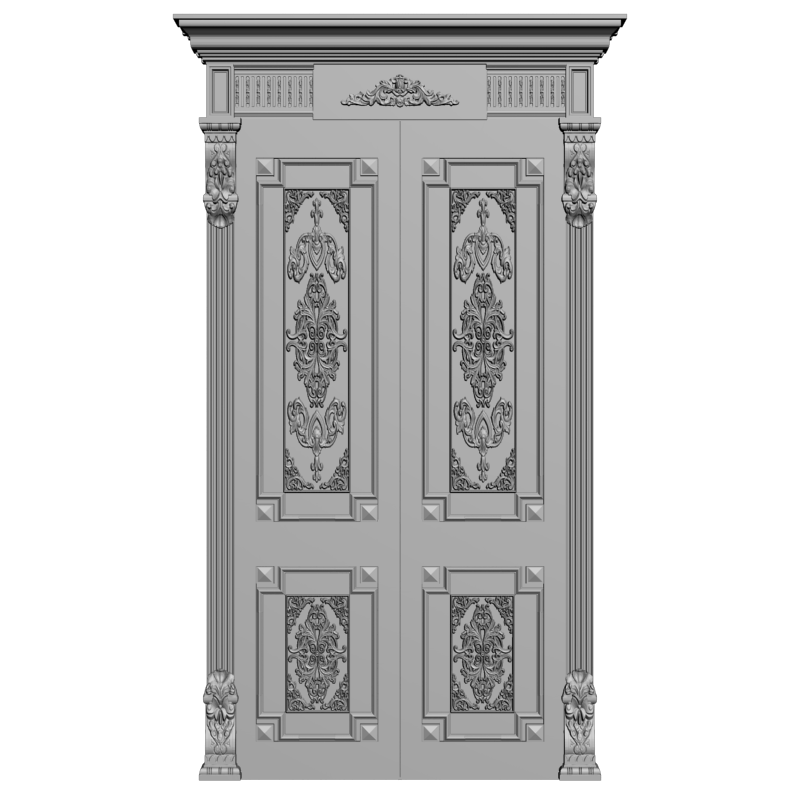 картинка Двери резные H3-058 3D-STL.COM