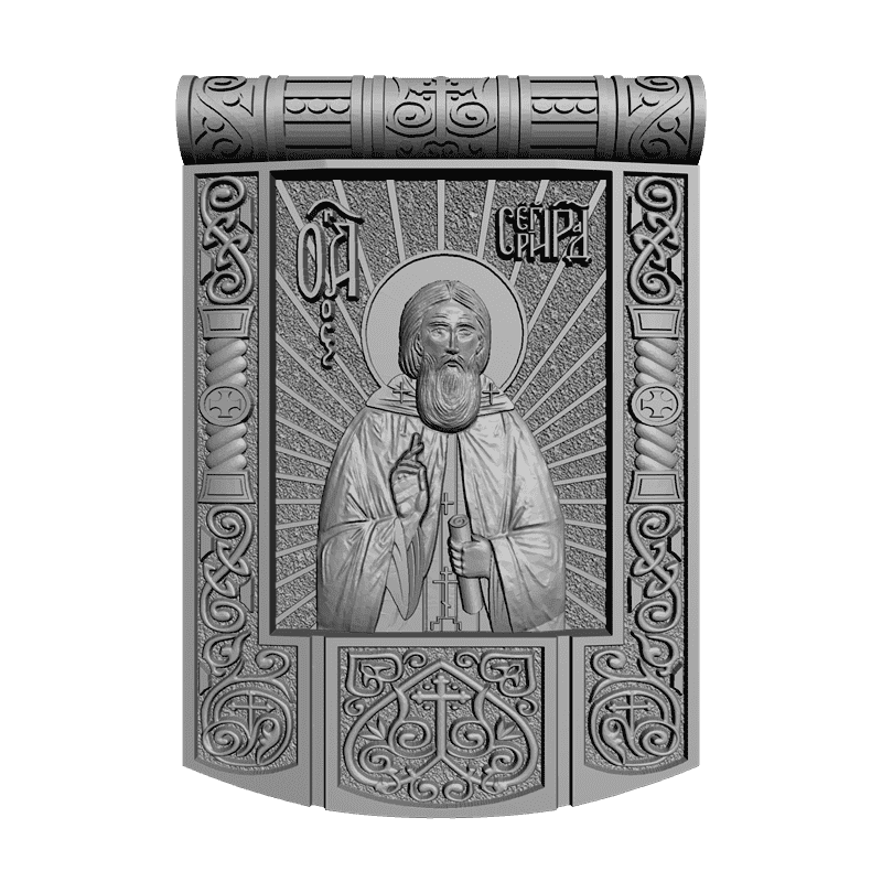 картинка Св.Пр. Сергий Радонежский V3-041 3D-STL.COM