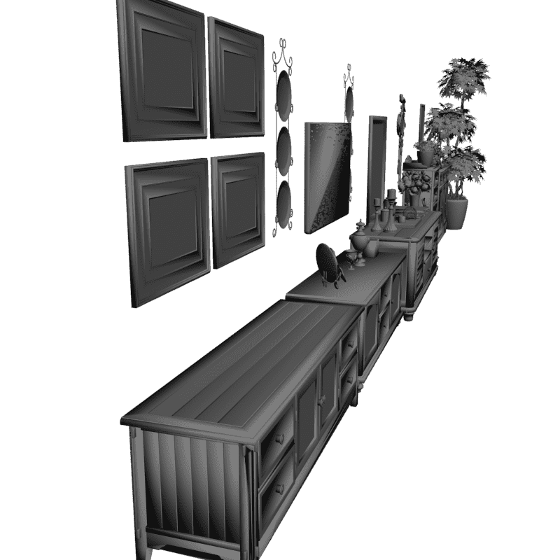 картинка Набор мебели M13-012 3D-STL.COM