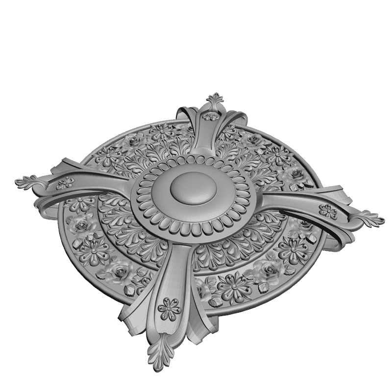 картинка Розетка резная D16-055 3D-STL.COM
