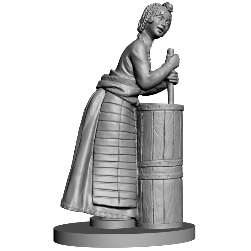 картинка Деревенская девушка L3-181 3D-STL.COM