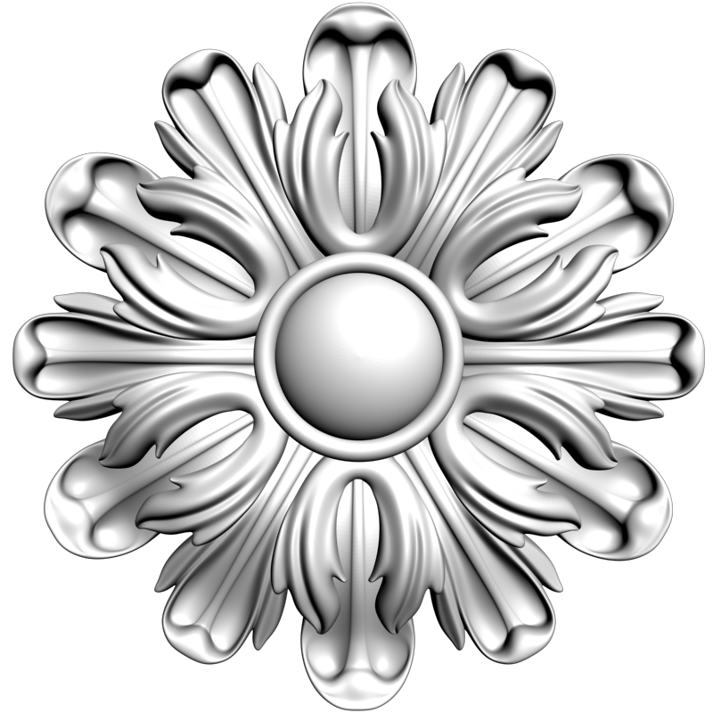 картинка Розетка резная D16-302 3D-STL.COM
