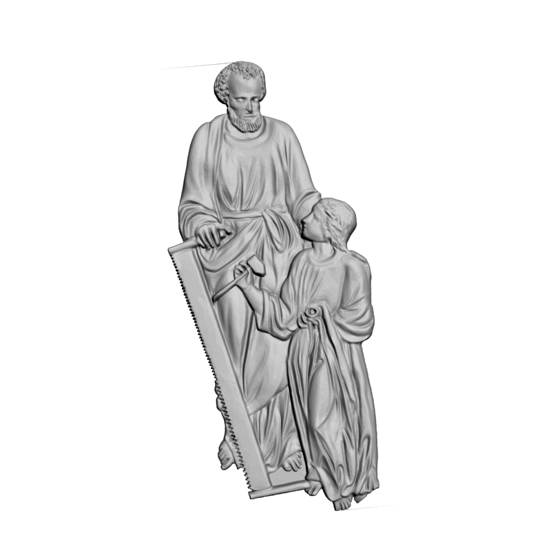 картинка Старик и ребёнок L1-130 3D-STL.COM