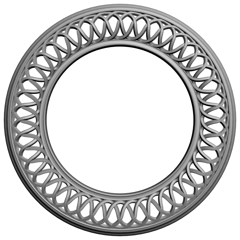 картинка Рамка резная под зеркало D14-671 3D-STL.COM