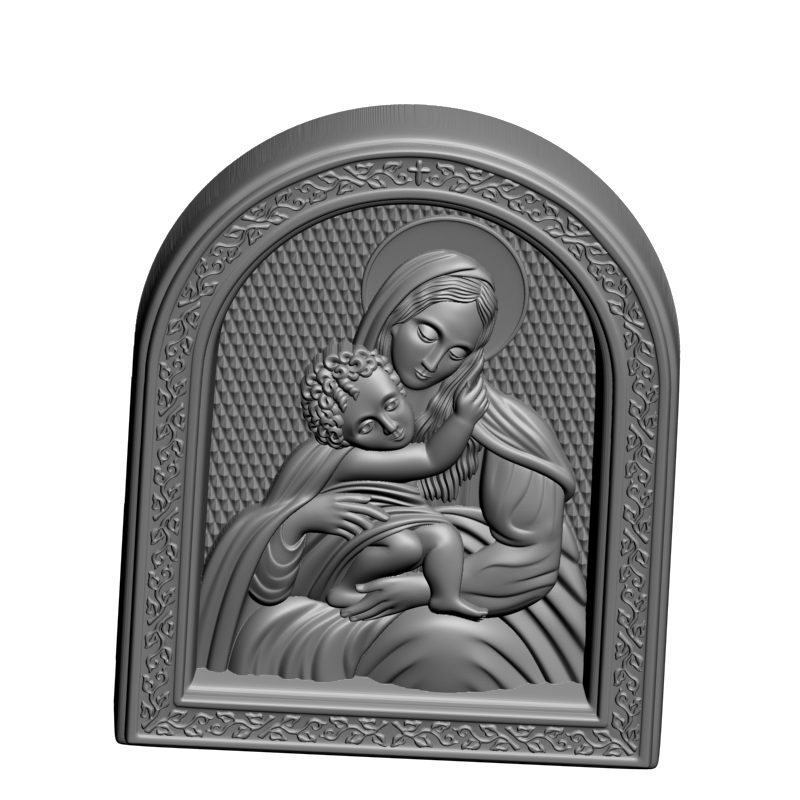 картинка Богородица V3-475 3D-STL.COM