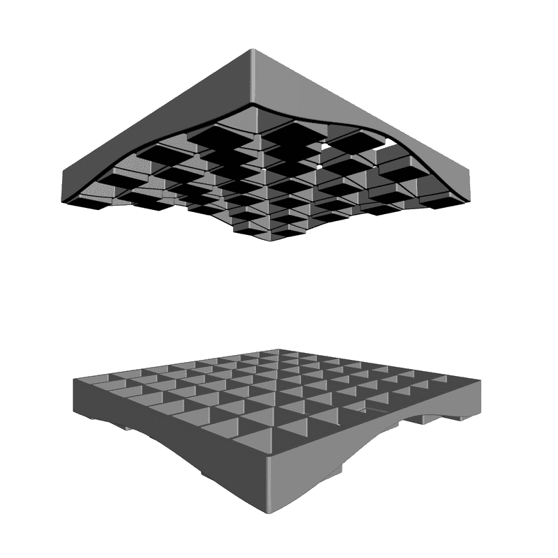 картинка Доска шахматная (бел) PI3-008 3D-STL.COM