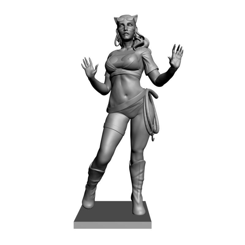 картинка Женщина-кошка L3-423 3D-STL.COM