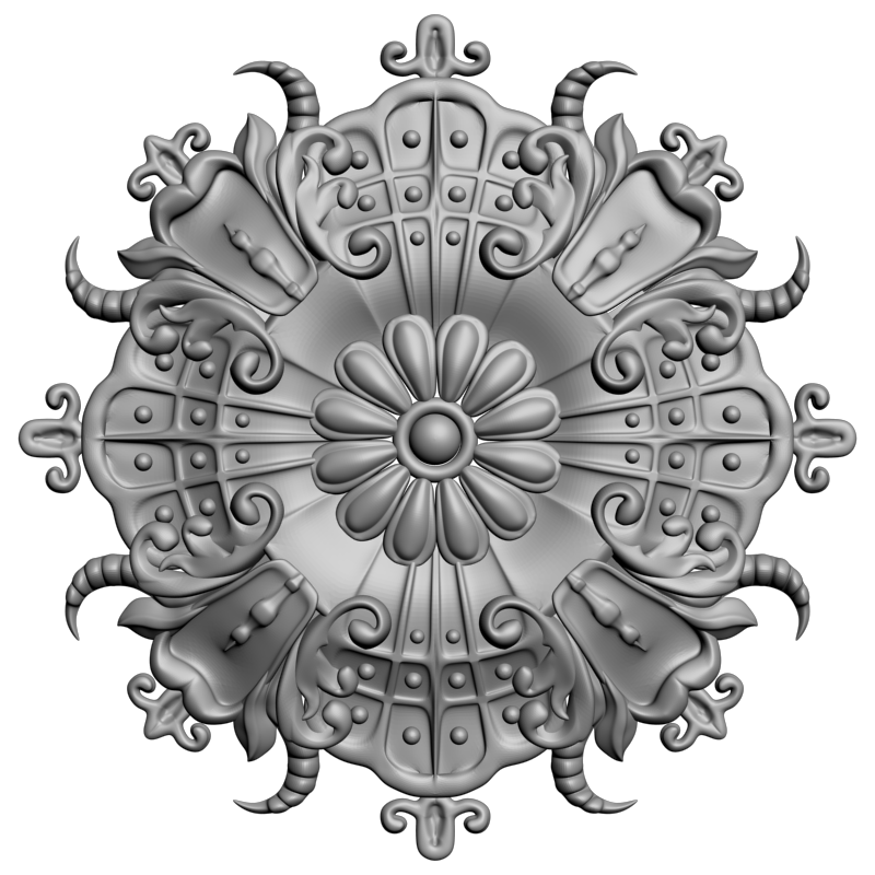 картинка Розетка Ренесанс D16-285 3D-STL.COM