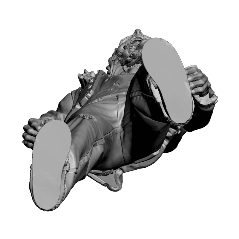 картинка Зомби L3-425 3D-STL.COM