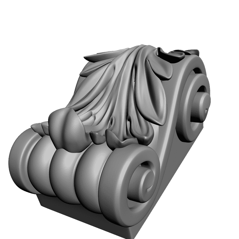 картинка Кронштейн резной D9-119 3D-STL.COM