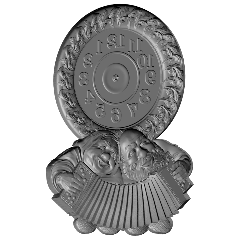 картинка Часы Дед да бабка P3-130 3D-STL.COM