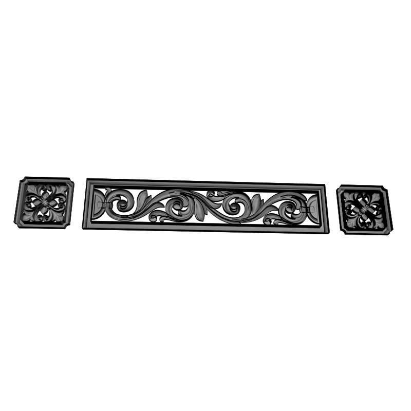 картинка Накладка декоративная рамная D10-388 3D-STL.COM