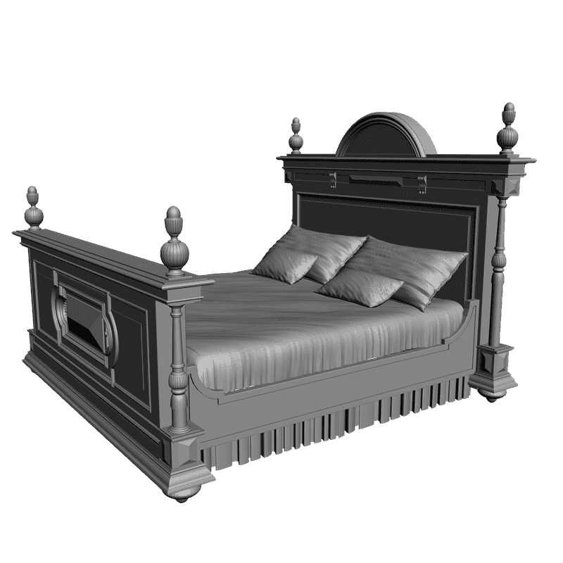 картинка Кровать M4-028 3D-STL.COM