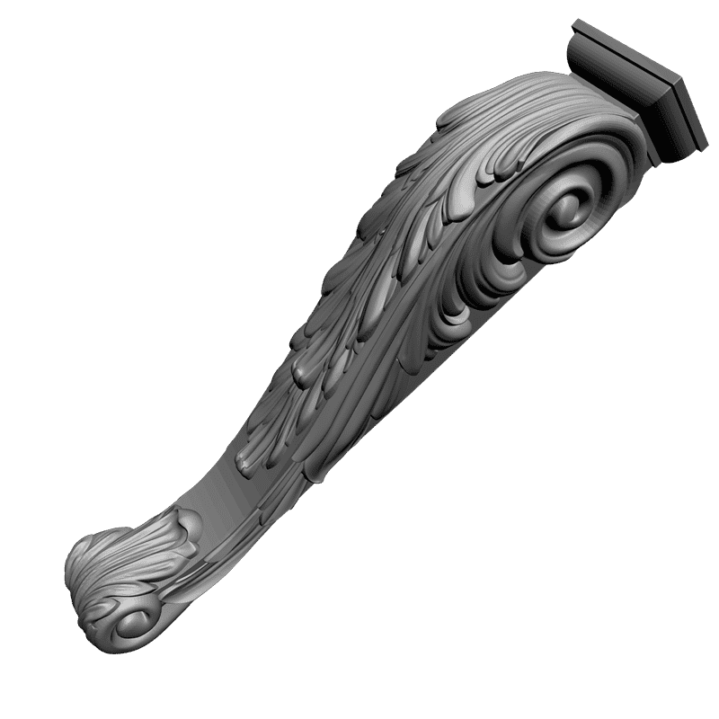 картинка Кронштейн резной D9-104 3D-STL.COM