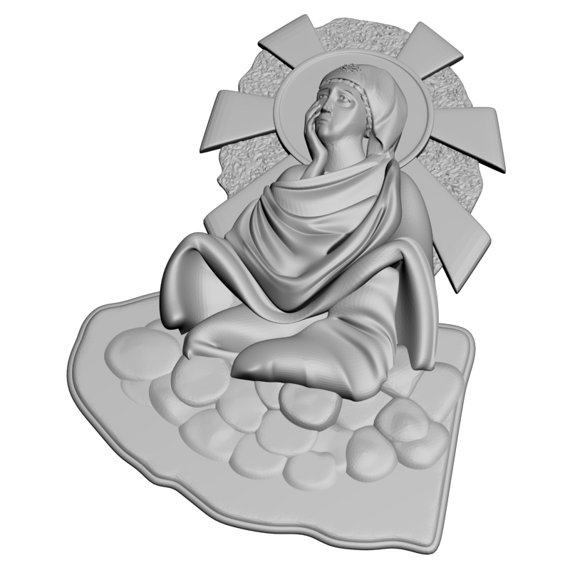 картинка Божья Матерь V6-084 3D-STL.COM