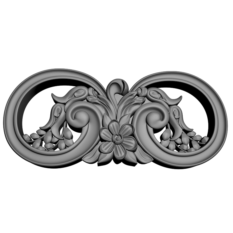 картинка Накладка декоративная рамная D10-391 3D-STL.COM