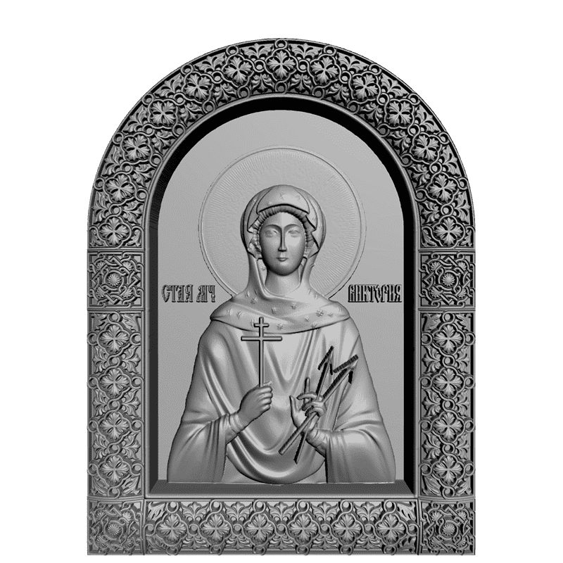 картинка Святая мученица Виктория V3-270 3D-STL.COM